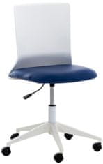 BHM Germany Kancelářská židle Apolda, syntetická kůže, modrá