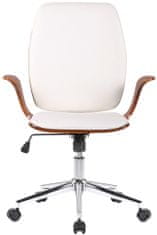 BHM Germany Kancelářská židle Burbank, ořech / bílá