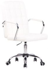 BHM Germany Kancelářská židle Terni, syntetická kůže, bílá