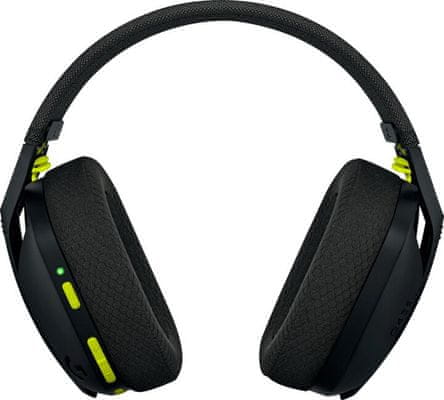 Logitech G435 profesionální herní sluchátka, integrované mikrofony certifikace Discord bezdrátová PC konzole telefon hudba hry virtuální prostorový zvuk 