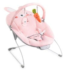 MoMi - Vibrující lehátko s melodiemi GLOSSY bunny bouncer