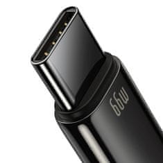 BASEUS Tungsten kabel USB / USB-C QC 66W 6A 2m, černý