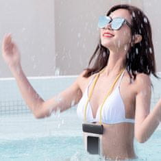 BASEUS Waterproof vodotěsné pouzdro na mobil 7.2'', bílé