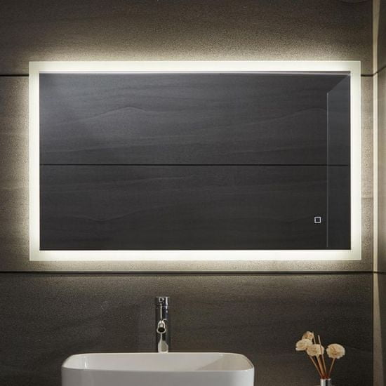 shumee Aquamarin Koupelnové zrcadlo s LED osvětlením, 50 x 70 cm