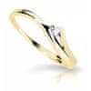 Cutie Diamonds Půvabný prsten ze žlutého zlata s briliantem DZ6818-1718-00-X-1 (Obvod 54 mm)