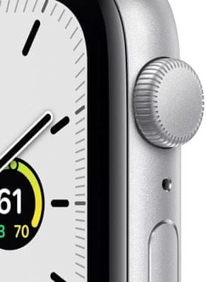 Chytré hodinky Apple Watch SE MKQ43HC/A tiesňové volanie detekcie pohybu a automatické privolanie pomoci