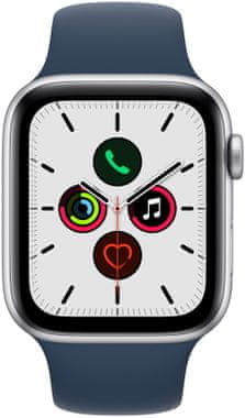 Inteligentné hodinky Apple Watch SE MKQ43HC/A pre behanie EKG sledovanie tepu srdcovej činnosti monitorovanie aktivity notifikácia online platby Apple Pay tréningové programy prehrávanie hudby notifikácia volania