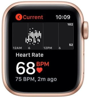 Chytré hodinky Apple Watch SE MKQ03HC/A pro běhání EKG sledování tepu srdeční činnost monitorování aktivity notifikace
