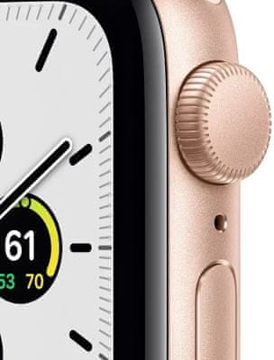 Chytré hodinky Apple Watch SE MKQ03HC/A tiesňové volanie detekcie pohybu a automatické privolanie pomoci