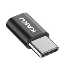 Kaku adaptér USB-C / Micro USB, černý