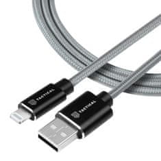 Tactical Fast Rope Aramid Cable USB-A/Lightning MFi 1m Grey 8596311153174