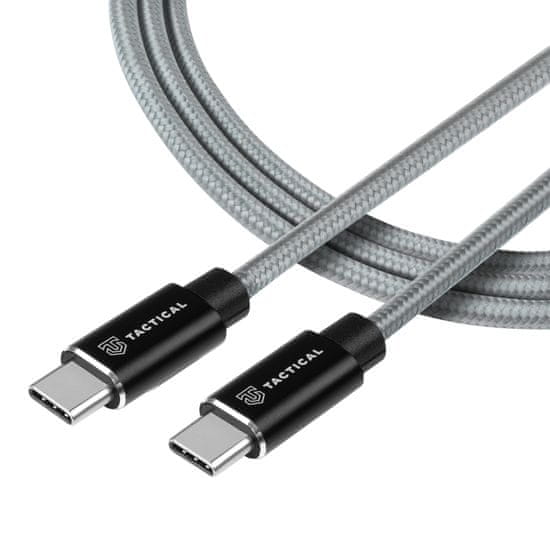 Tactical Fast Rope Aramid Cable USB-C/USB-C 100W 20V/5A 1m Grey 8596311153143
