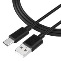Tactical nabíjecí kabel USB-A/USB-C 12mm 1m-Černá KP11566