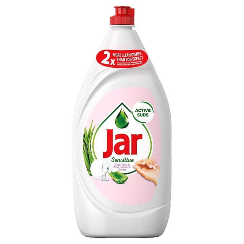 Jar Sensitive Aloe Vera&Pink Jasmin Tekutý Prostředek Na Nádobí 1,35 l