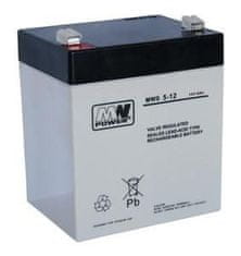 MW Power Baterie olověná 12V / 5Ah MWS Power AGM gelový akumulátor