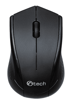 C-Tech Myš C-TECH WLM-07, černá, bezdrátová, 1200DPI, 3 tlačítka, USB nano receiver