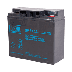 MW Power Baterie olověná 12V / 20Ah MW Power MB 20-12 AGM gelový akumulátor