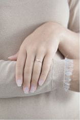 Amen Růžově pozlacený stříbrný prsten Pray, Love AHR (Obvod 52 mm)