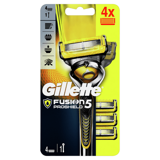 Gillette Fusion5 ProShield holicí strojek pro muže + 4 holicí hlavice 