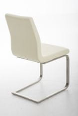 BHM Germany Jídelní židle Belfort, syntetická kůže, krémová