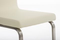 BHM Germany Jídelní židle Belfort, syntetická kůže, krémová