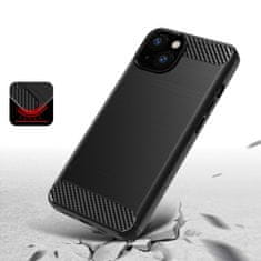 IZMAEL Pouzdro Carbon Bush TPU pre Apple iPhone 13 Mini - Černá KP9983