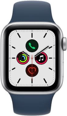 Inteligetntné hodinky Apple Watch SE MKNY3HC/A  pre behanie EKG sledovanie tepu srdcová činnosť monitorovanie aktivity notifikácia online platby Apple Pay tréningové programy prehrávanie hudby notifikácie volania
