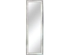 KONDELA Zrcadlo, dřevěný rám stříbrné barvy, MALKIA TYP 5