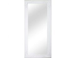 KONDELA Zrcadlo, dřevěný rám bílé barvy, MALKIA TYP 8