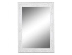 KONDELA Zrcadlo, dřevěný rám bílé barvy, MALKIA TYP 9