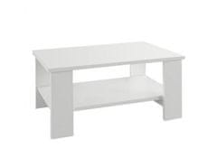 KONDELA Konferenční stolek, DTD laminovaná, bílá, BERNARDO