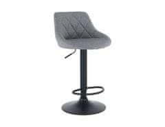 KONDELA Barová židle, šedá/černá, TERKAN