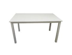 KONDELA Jídelní stůl, bílá, 110 cm, ASTRO