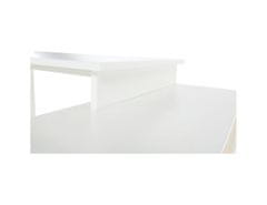KONDELA Psací stůl, bílá / šedá, DALTON 2 NEW VE 02