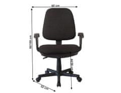 KONDELA Kancelářská židle, černá, COLBY NEW