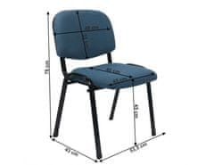 KONDELA Kancelářská židle, tmavomodrá, ISO 2 NEW