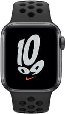 Chytré hodinky Apple Watch SE MKQ33HC/A pro běhání EKG sledování tepu srdeční činnost monitorování aktivity notifikace online platby Apple Pay tréninkové programy přehrávání hudby notifikace volání