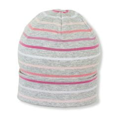 Sterntaler čepice uni bavlněný jersey UV 50+ růžové proužky 1522000, 12 - 18 měsíců