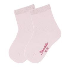 Sterntaler Ponožky pure jednobarevné 2 páry růžové 8501720, 14