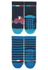 Sterntaler ponožky protiskluzové ABS chlapecké 2 páry tmavě modré bagr 8002120, 18