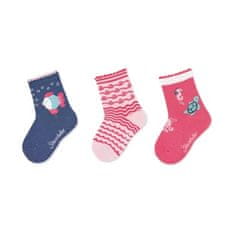 Sterntaler ponožky dívčí 3 páry modré, rybička 8322124, 18