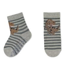 Sterntaler ponožky protiskluzové ABS 2 páry dinosauři, šedé 8102122, 18