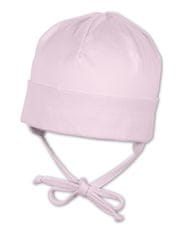Sterntaler Čepice baby bavlněný jerzey zavazovací UV 15 růžová 1501400, 39