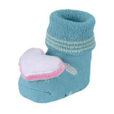 Sterntaler ponožky baby chrastící srdíčko 8441807, modrá, 15 - 16