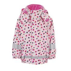 Sterntaler bunda do deště růžová s odepínací fleece mikinou puntíky 5652014, 128