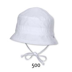 Sterntaler klobouček uni PURE 50+UV filtr bílý, zavazovací 1501450, 43