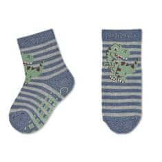 Sterntaler ponožky protiskluzové ABS 2 páry dinosauři, modré 8102122, 22