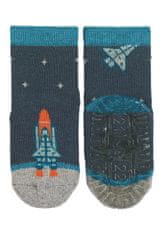 Sterntaler ponožky ABS protiskluzové chodidlo AIR modré raketa 8132100, 22