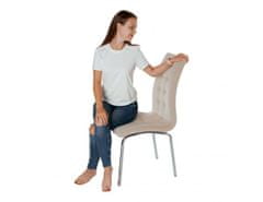 KONDELA Jídelní židle, béžová Dulux / chrom, GERDA NEW