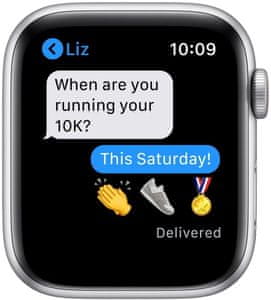 Intelligens óra Apple Watch SE 6, (MKRY3HC/A futáshoz EKG pulzusmérés pulzus aktivitás figyelése online fizetési értesítések Apple Pay edzőprogramok zenelejátszási értesítések hívás észlelése